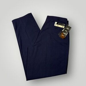 Bugle Boy Vincente Nesi Pants Mens 34x34 Blue Pleated Chino Traditional‎ Fit NOS